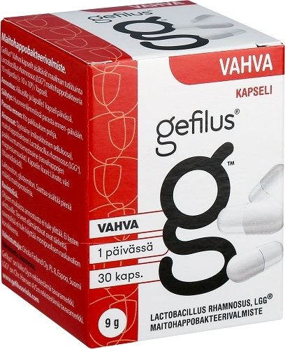 Gefilus Vahva maitohappobakteerivalmiste, 30 kaps.