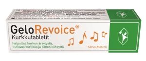 GeloRevoice Kurkkutabletti Sitrus-Mentoli 20 tabl.