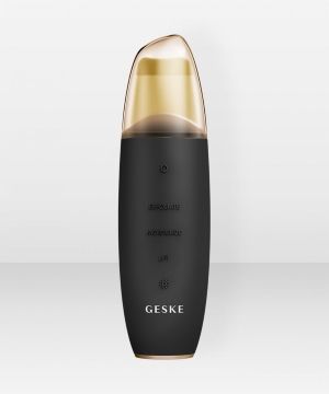 GESKE MicroCurrent Skin Scrubber & Blackhead Remover | 9 in 1 Gray