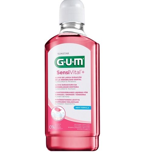 GUM SensiVital+ suuvesi fluorilla, 500 ml 