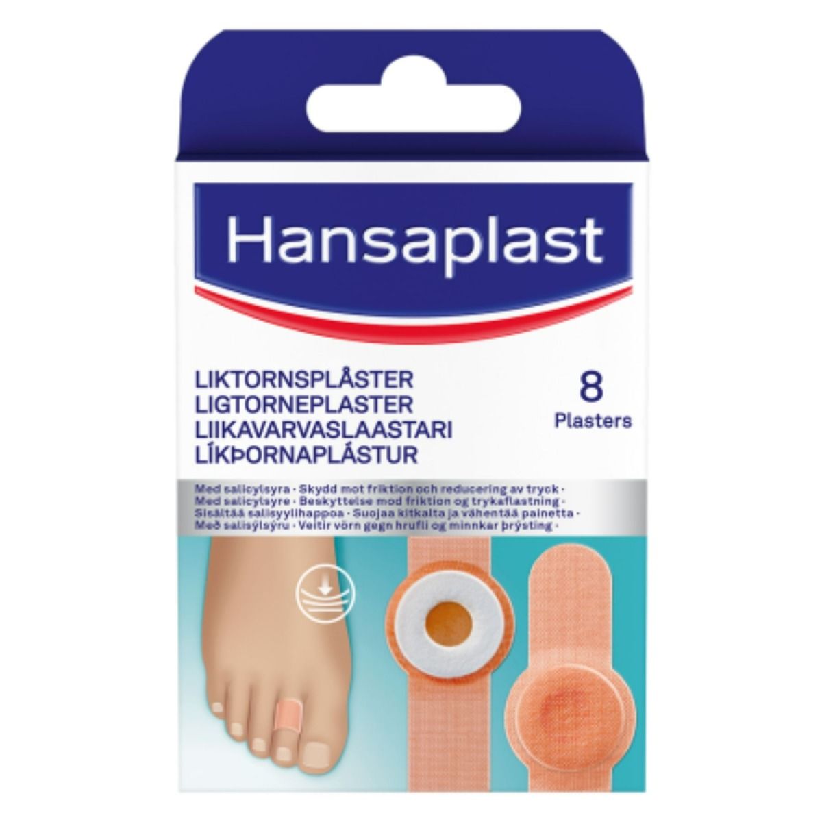 Hansaplast Corn plaster liikavarvas/känsälaastari 8 kpl