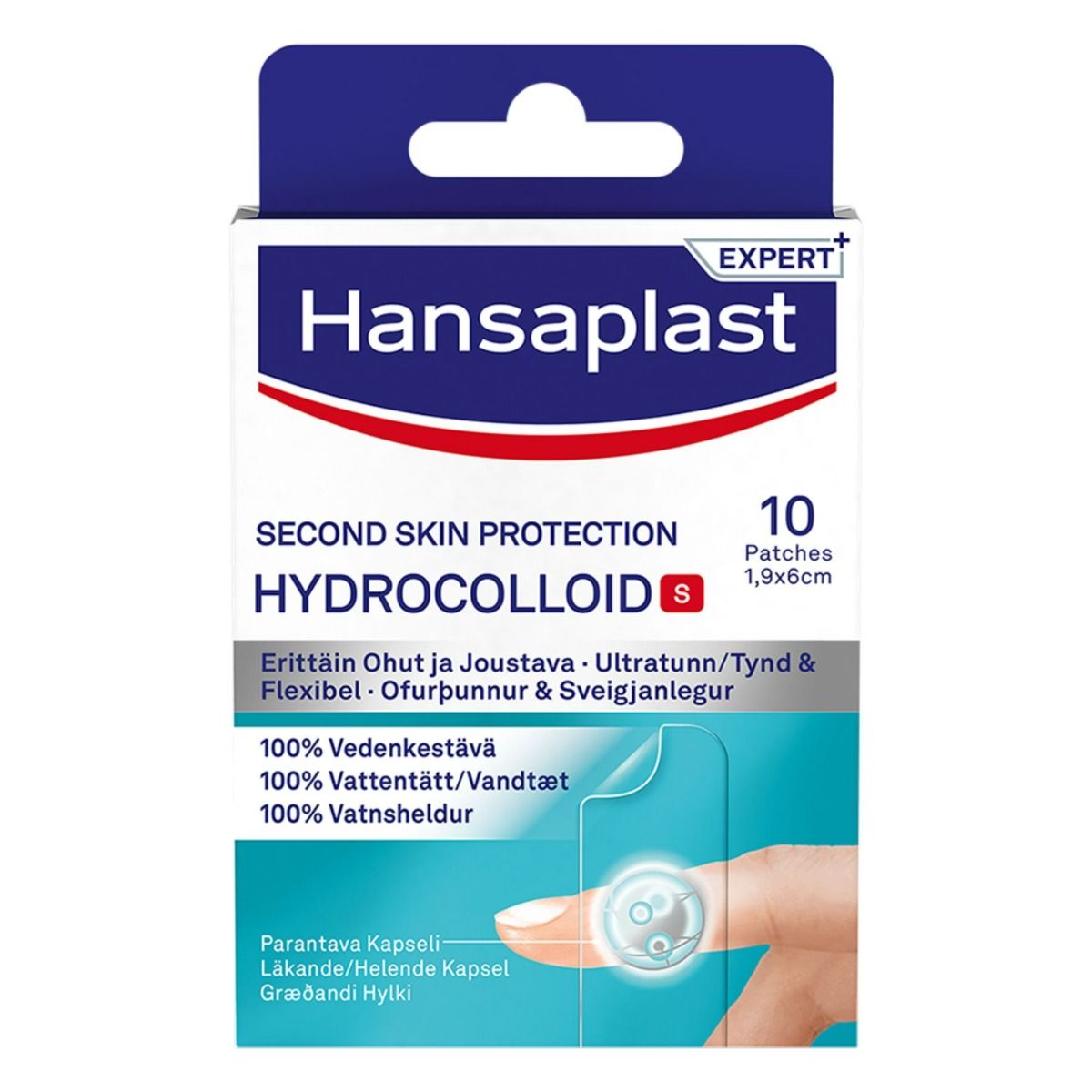 Hansaplast Second Skin Hydrokolloidi laastari S 10 kpl