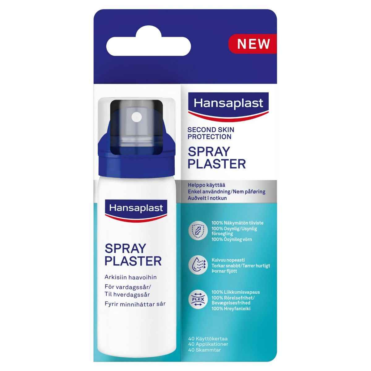 Hansaplast Second Skin Spray Laastari 40 ml
