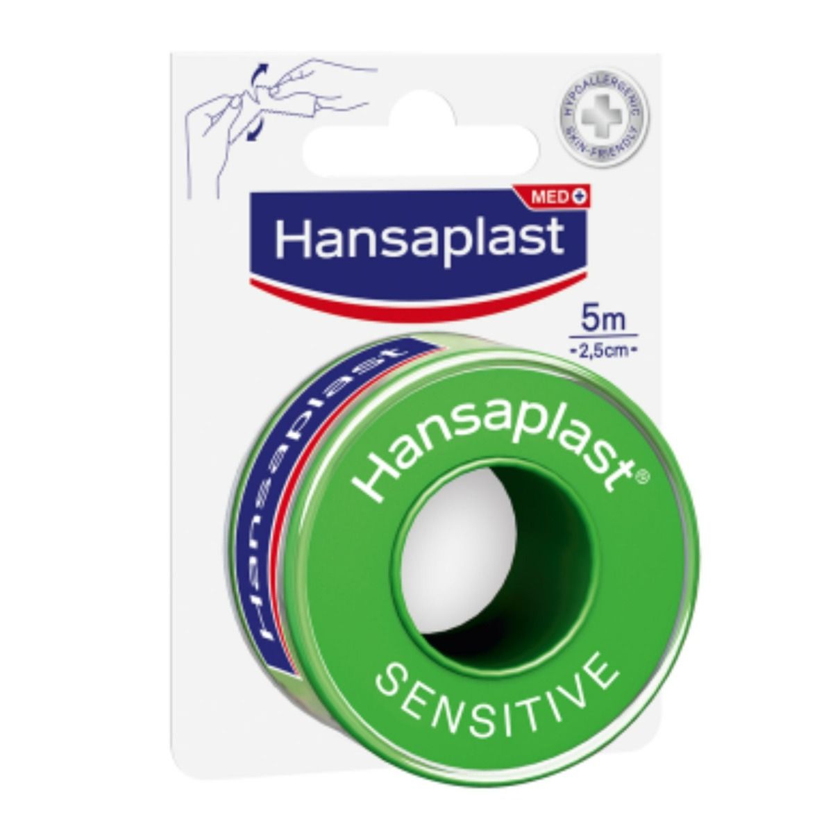Hansaplast Sensitive kiinnitysteippi 1 rulla