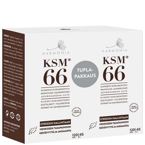 Harmonia KSM66 ravintolisä tuplapakkaus, 2 x 120 kaps.