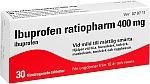 Ibuprofen Ratiopharm 400 mg, 30 st