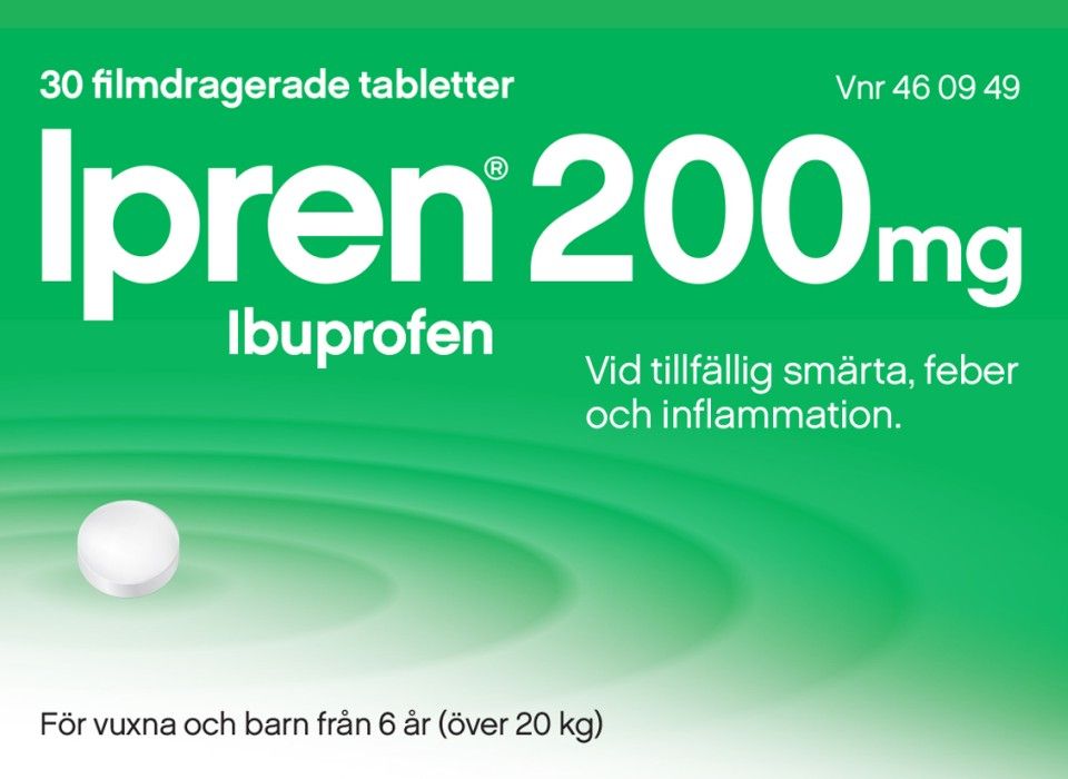 Ipren 200 mg, tablett, 30 st