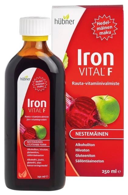 Iron Vital F rauta-vitamiinivalmiste, 250 ml