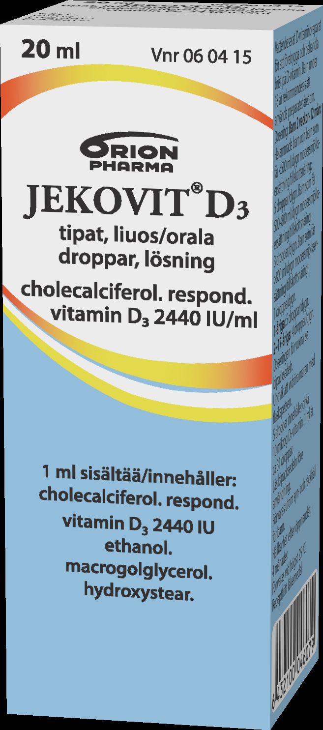 JEKOVIT D3 2440 IU/ml 20 ml tipat, liuos