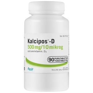 KALCIPOS-D 500 mg/10 mikrog 90 kpl purutabl