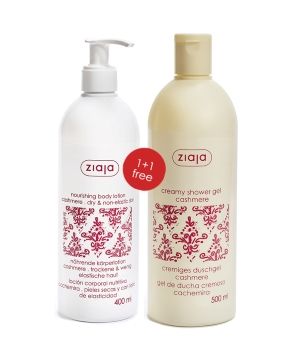 Ziaja Kashmir vartalovoide 400 ml + suihkusaippua 500 ml