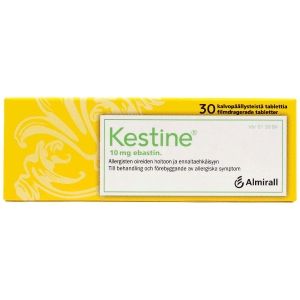 KESTINE 10 mg 30 fol tabl, kalvopääll