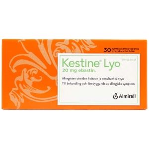 KESTINE LYO 20 mg 30 fol tabl, kylmäkuivattu