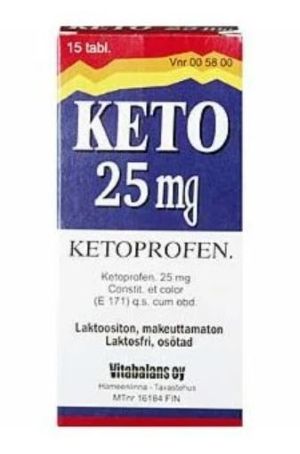 KETO 25 mg 15 fol tabl, kalvopääll