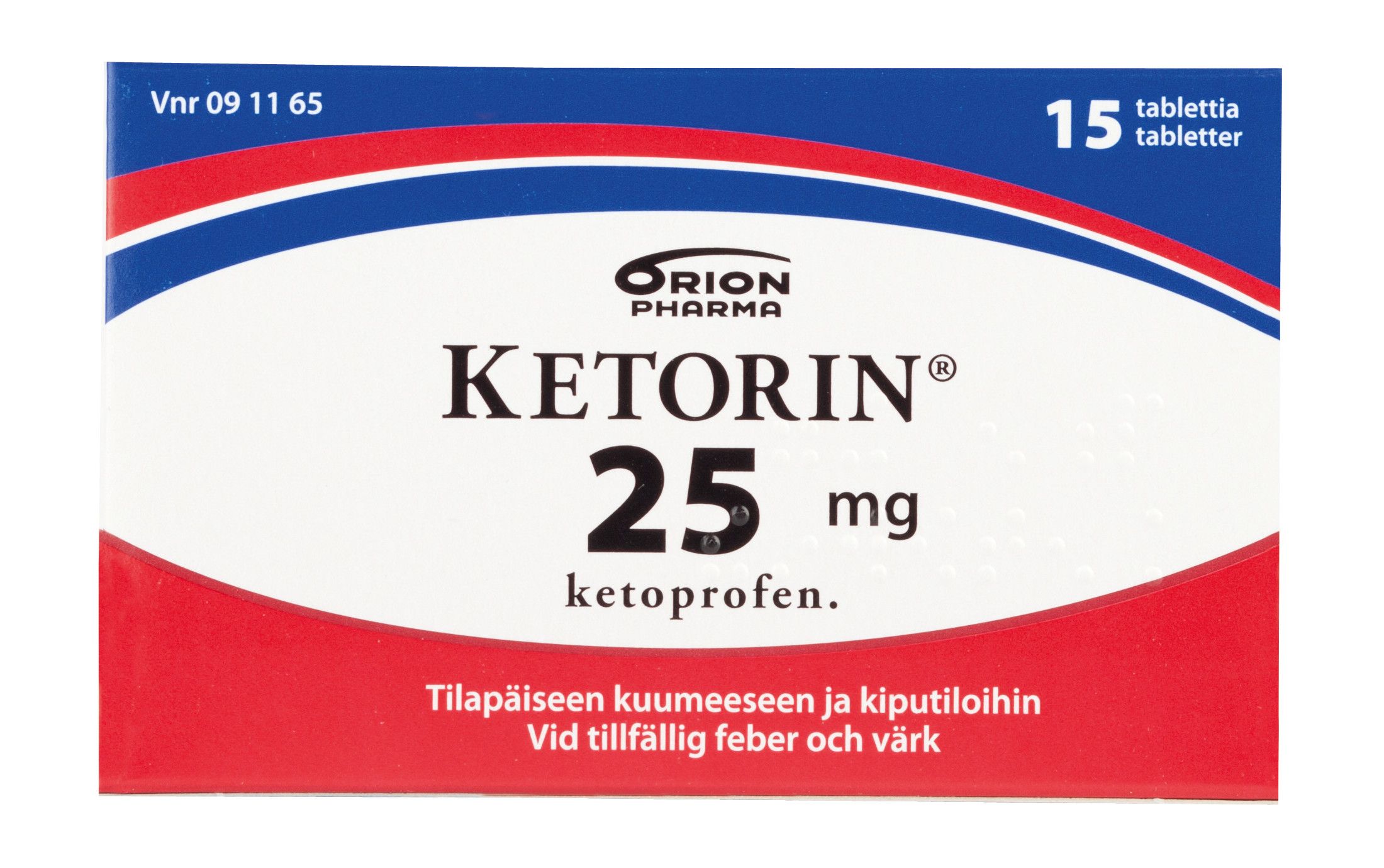 KETORIN 25 mg 15  tablettia