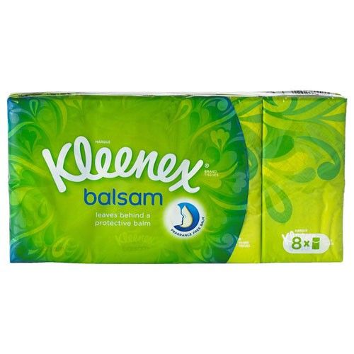 CF Kleenex Balsam Näsdukar, 8 x 9 st