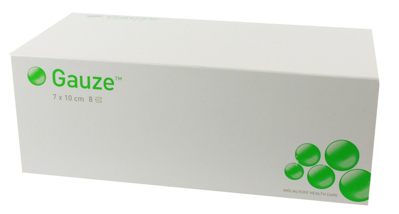 Mölnlycke Gauze harsotaitos epästeriili 7 x 10 cm, 150 kpl 