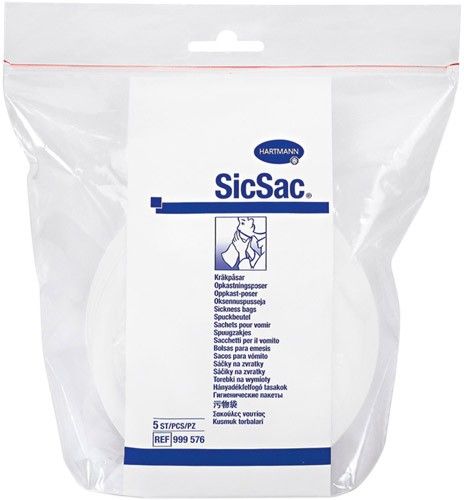 CF Oksennuspussi SicSac, 5 kpl