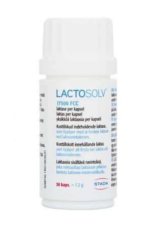 Lactosolv laktaasia sisältävä ravintolisä 30 kapselia