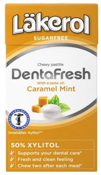 Läkerol DentaFresh Caramel Mint, 2-pack