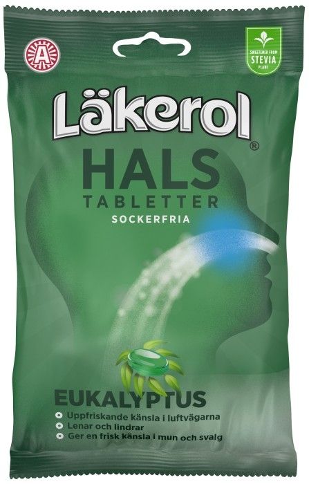 Läkerol Kurkkutabletit Eukalyptus, 65 g