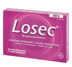 LOSEC 20 mg 7 fol enterotabl