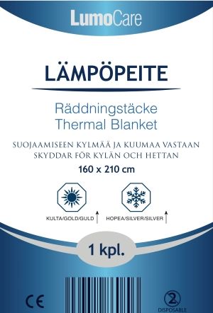 Lumomed Lumocare lämpöpeite 210cm x 160cm