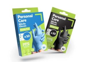 Lumomed Personal Care Nitriili käsine puuteriton musta koko M 10 kpl