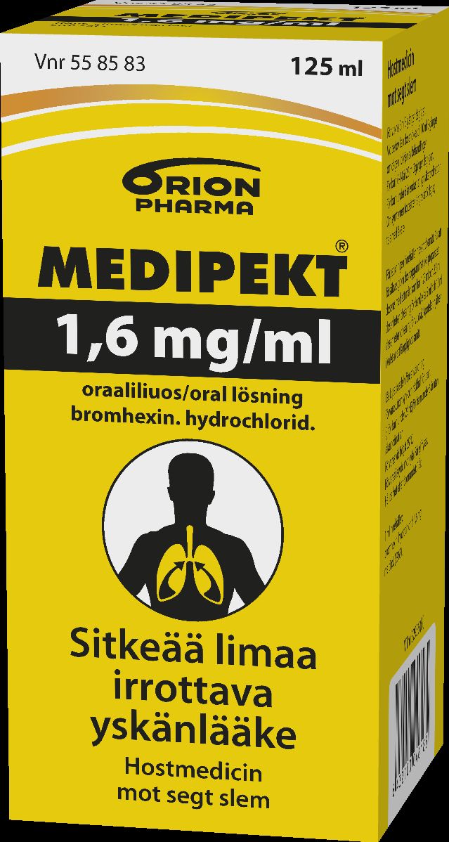 MEDIPEKT 1,6 mg/ml 125 ml oraaliliuos