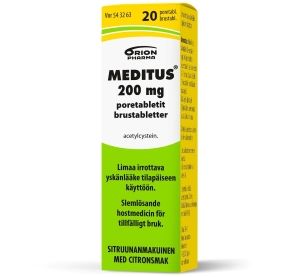 MEDITUS 200 mg 20 kpl poretabl