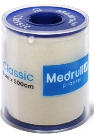 Medrull Classic kiinnelaastari valkoinen 5cmx500cm 1kpl