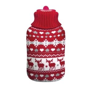 Medrull Hot Water Bottle kuumavesipullo neulepäällysteellä Poro 1,7L