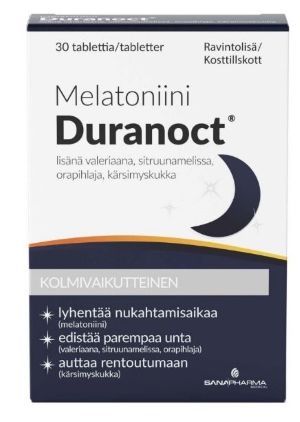 Melatoniini Duranoct 30 tabl