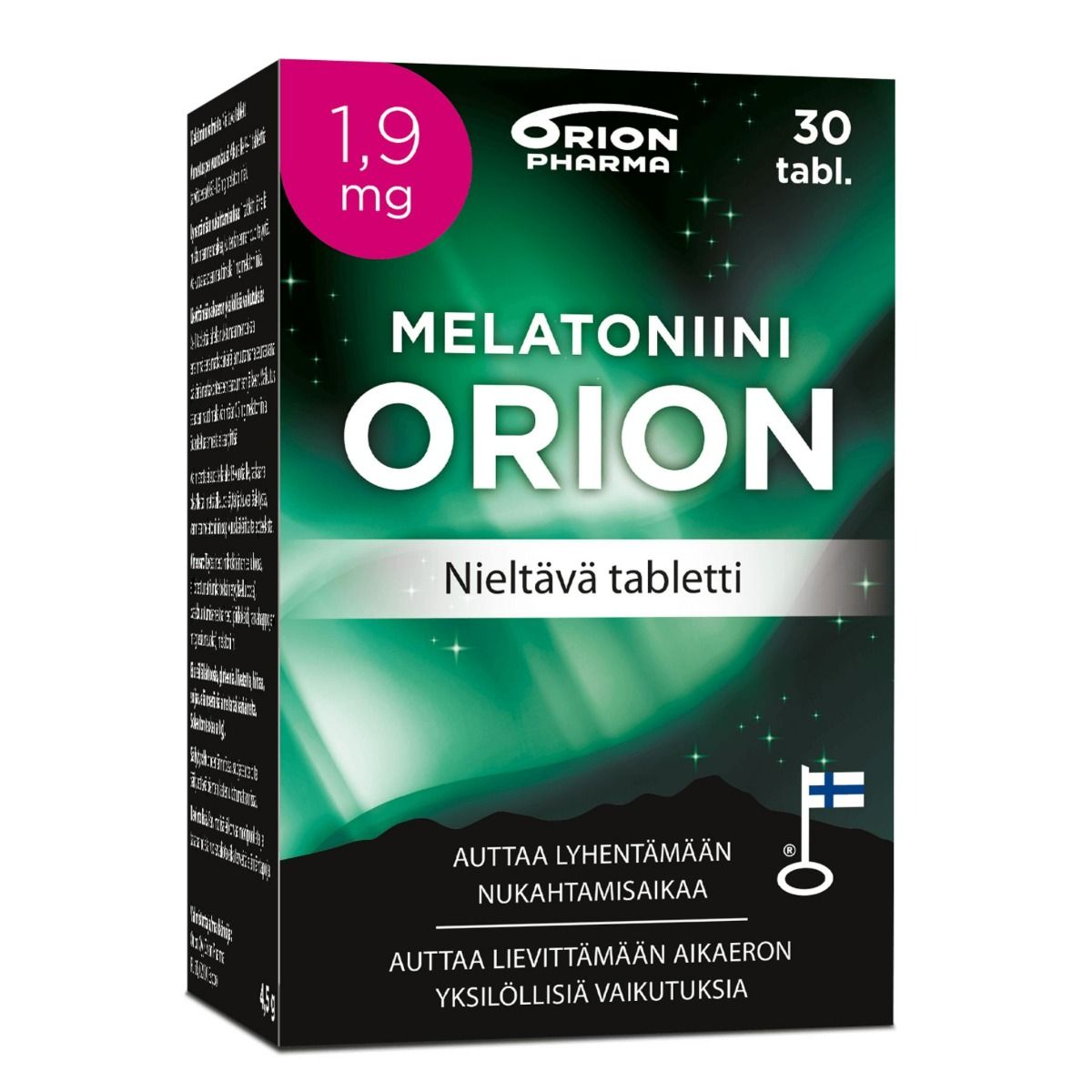 Melatoniini Orion 1,9 mg nieltävä 30 tabl. 
