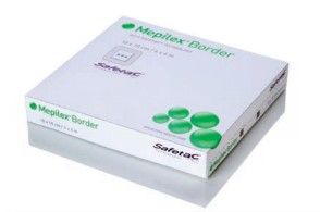 Mepilex Border sidos kaikille haavoille 7,5 x 7,5 cm, 3 kpl
