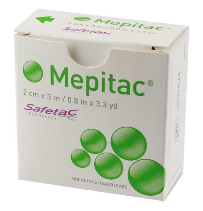 Mepitac Safetac kiinnitysteippi 3 m x 2 cm, 1 kpl