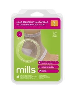 Mills geelisukat kantapäille koko L, 1 pari