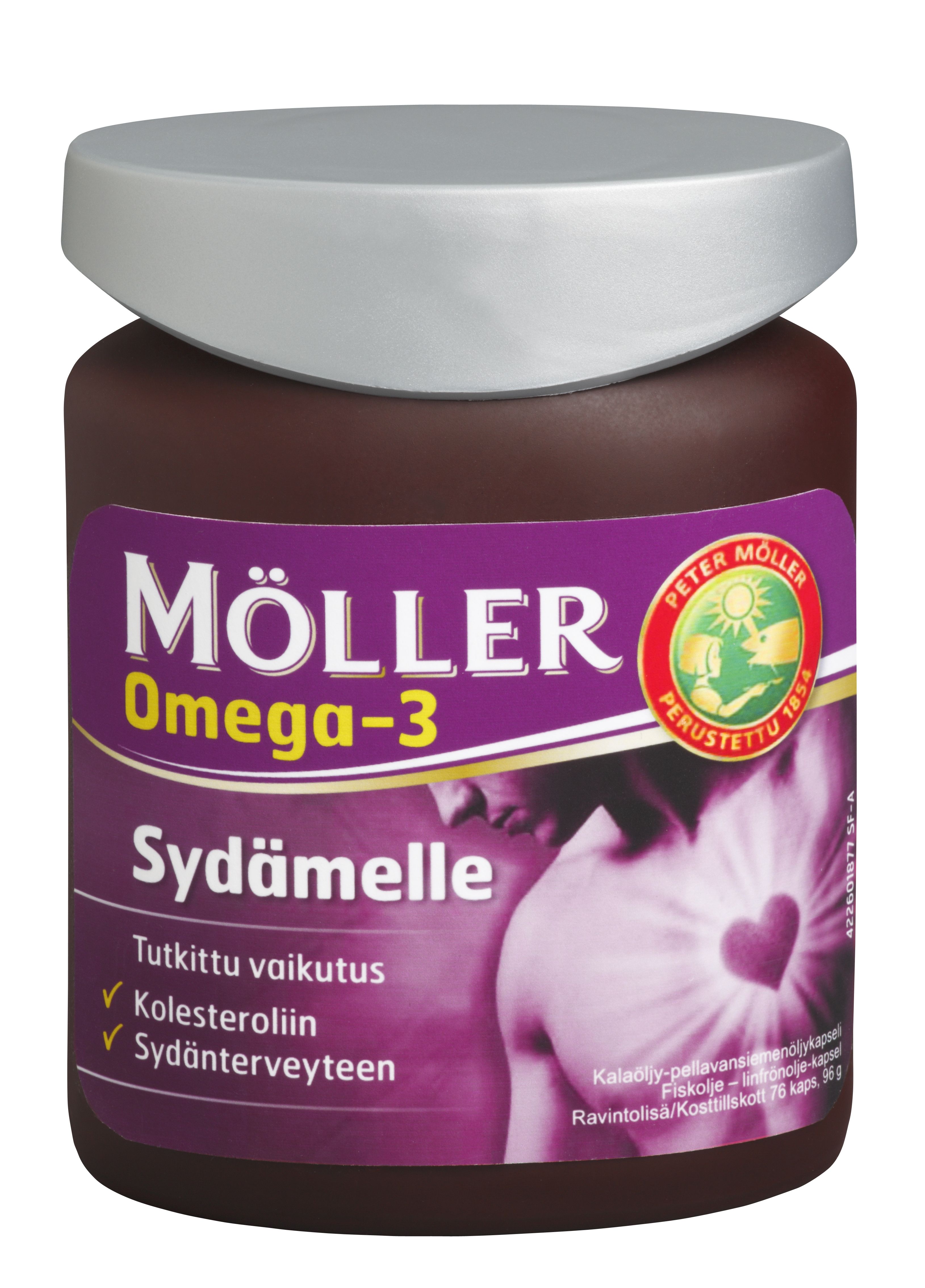 Möller Omega-3 Sydämelle, 76 kaps