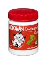 Moomin D-vitamin 10µg Xylitol-Strawberry tabl