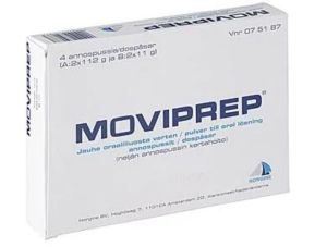 MOVIPREP 0,10 g/ml 1x(2+2) jauhe oraaliliuosta varten