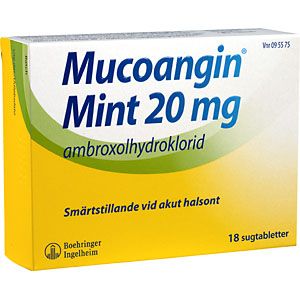 Mucoangin Mint, sugtablett 20 mg, 18 st