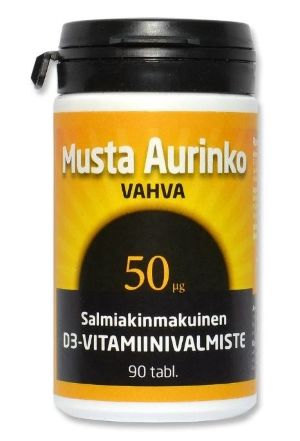 Musta Aurinko Vahva D3 50 µg 90 tabl