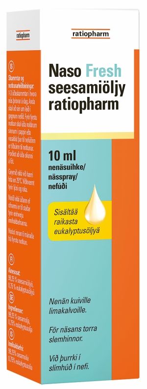 Ratiopharm Naso Fresh seesamiöljy nenäsumute 10ml