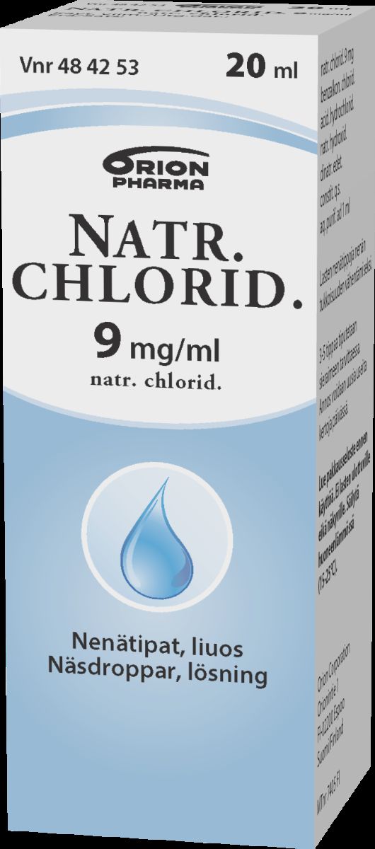 NATR. CHLORID. 9 mg/ml 20 ml nenätipat, liuos