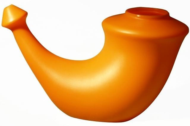 Nenänhuuhtelukannu Sarvikuono, oranssi, 1 kpl