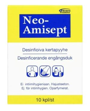 Neo-Amisept desinfioiva pyyhe 10 kpl