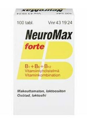 NEUROMAX FORTE 100 kpl tabl, kalvopääll
