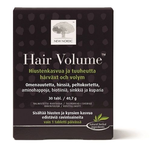 New Nordic Hair Volume™ ravintolisä hiuksille ja kynsille, 30 tabl.