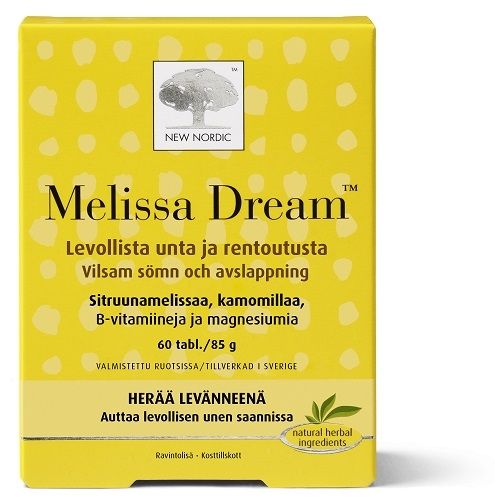 New Nordic Melissa Dream™ ravintolisä, 60 tabl