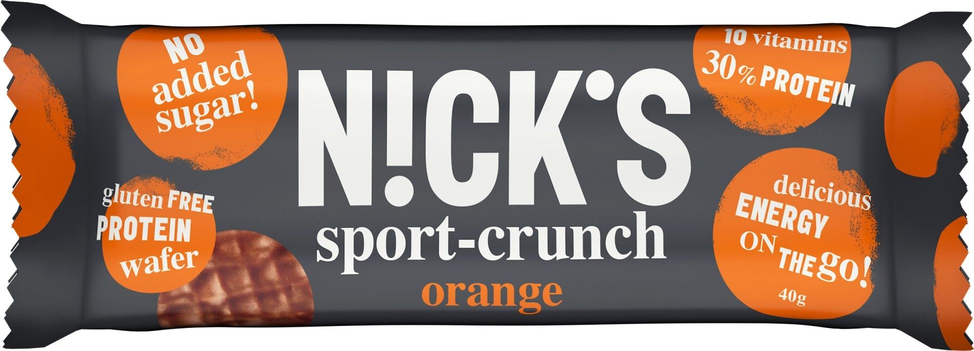 Nicks Sport Crunch Apelsin, 2-pack